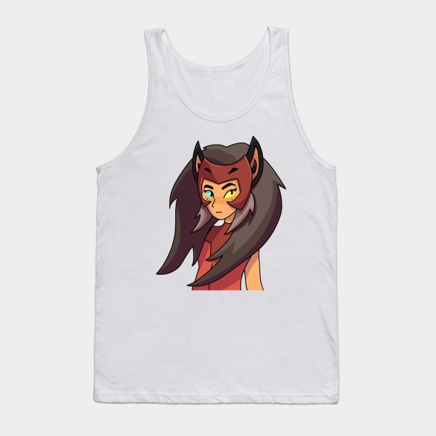 Trying on her crown (transparent background) Tank Top by ceolsonart